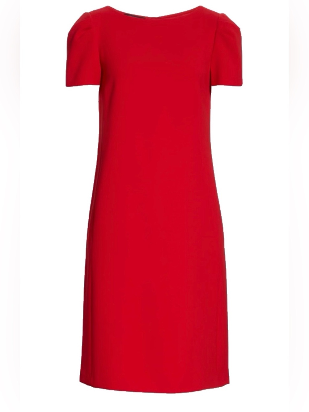 Lafayette 148 New York Cohen Dress - Classic Red Shift Dress